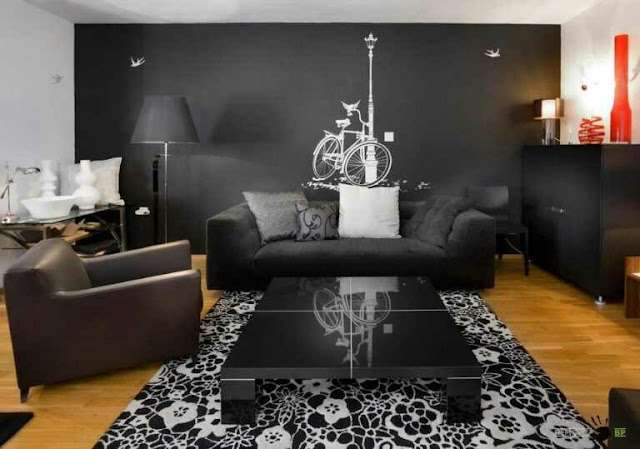 living room decorating ideas with black leather furniture