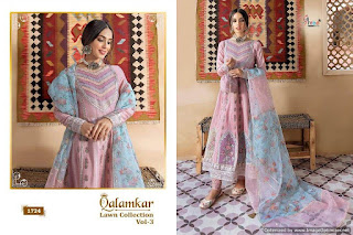 Shree Fab Qalamkar Lawn Coll-3 Pakistani Suits