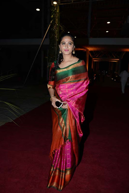 Glamorous Actress Anushka Shetty Images In Saree 7