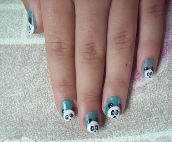 1. Cute Panda Nail Design Ideas - wide 6