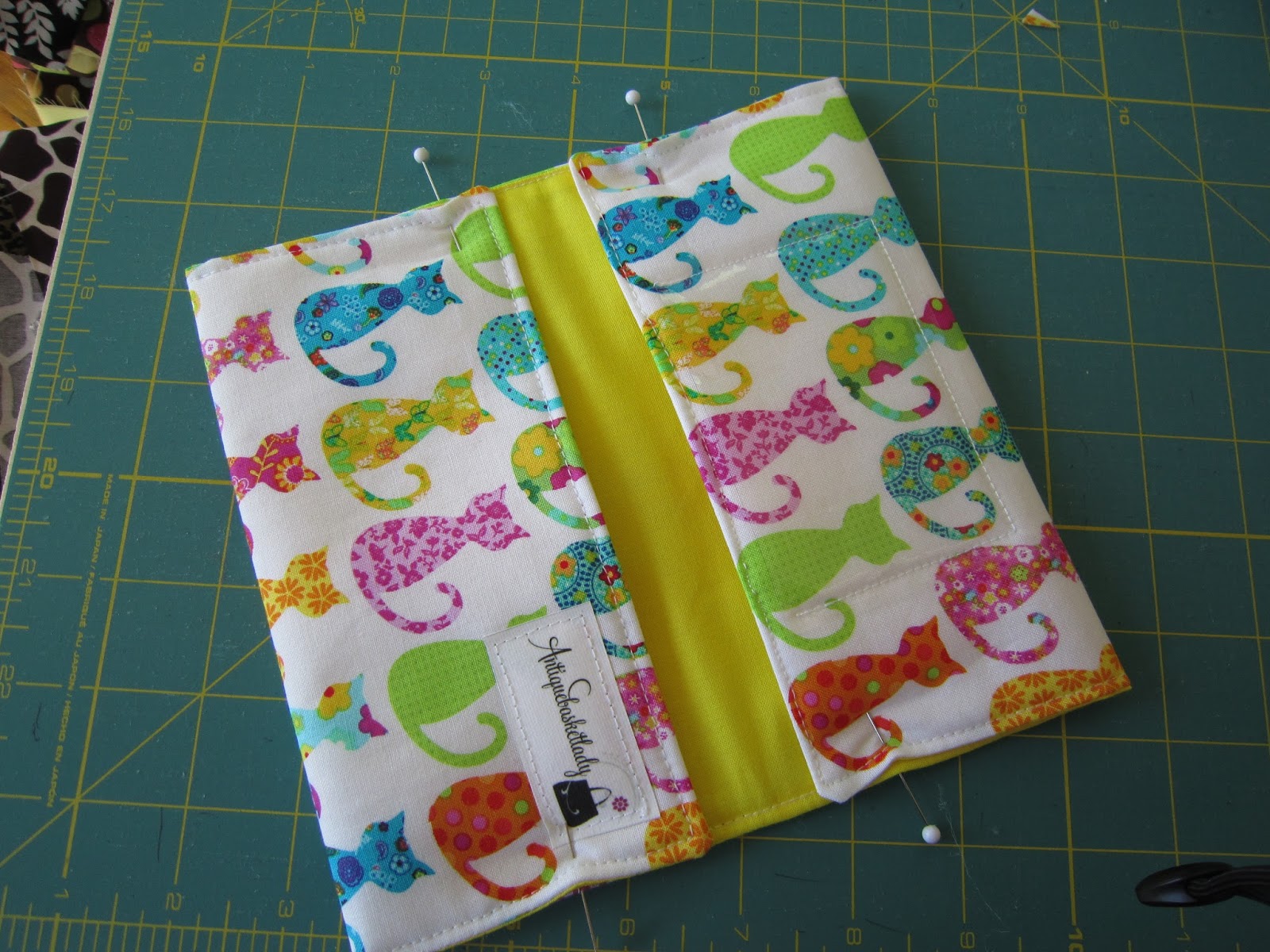 Antiquebasketlady Simple Checkbook Cover Tutorial