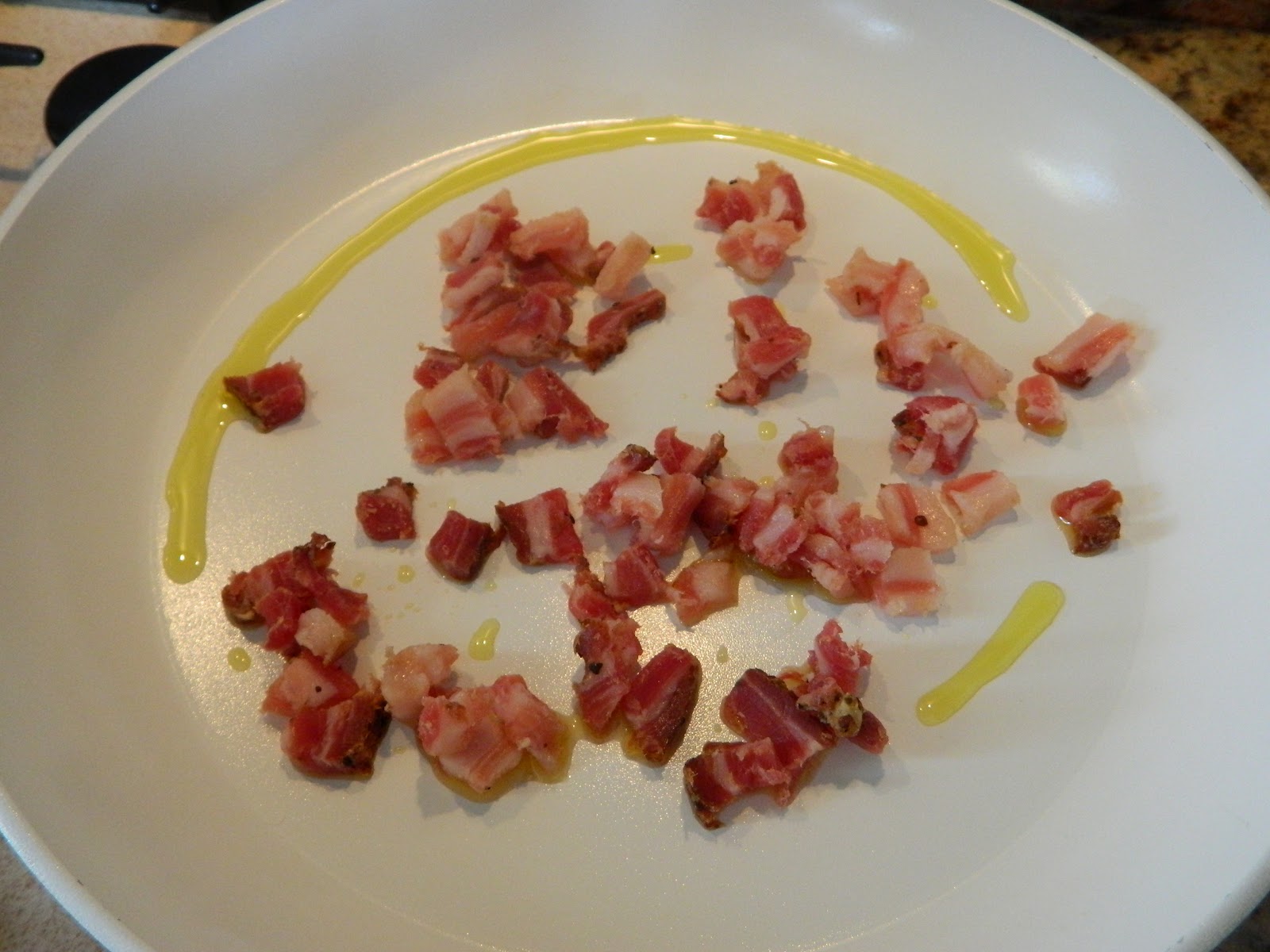 L'isola di Giada SPAGHETTI CON PANCETTA CROCCANTE E VERDURE GRIGLIATE