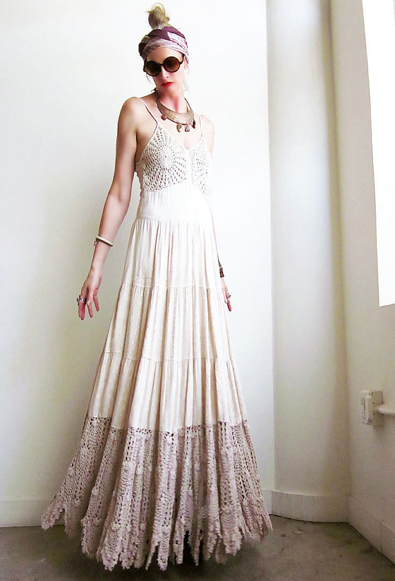 Marva s blog an amazing hippie  wedding  dress  if you 