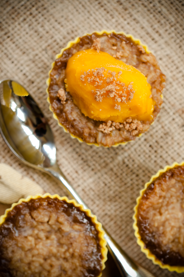 Biko Cupcakes with Mango Sorbet GlutenFree Filipino