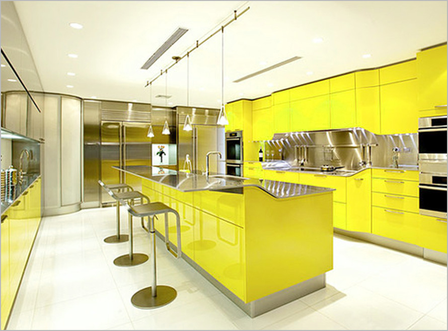Cuisine Jaune Moderne Idée déco