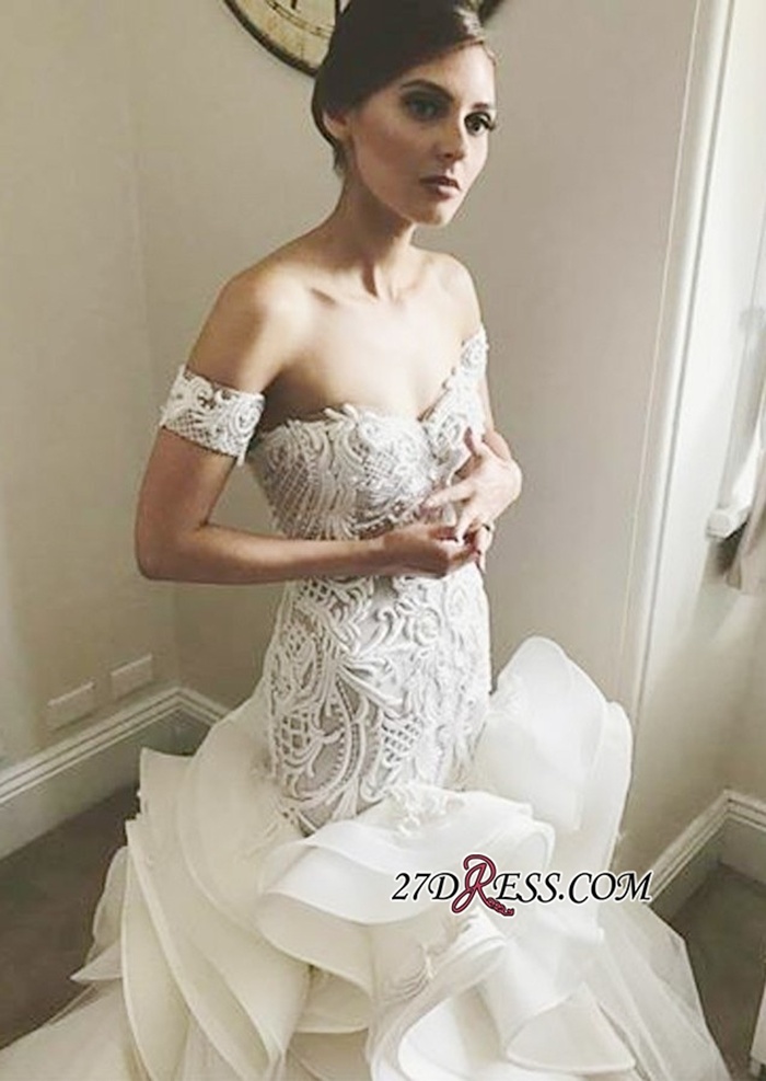 https://www.27dress.com/p/gorgeous-off-the-shoulder-mermaid-zipper-lace-appliques-ruffles-wedding-dress-109230.html