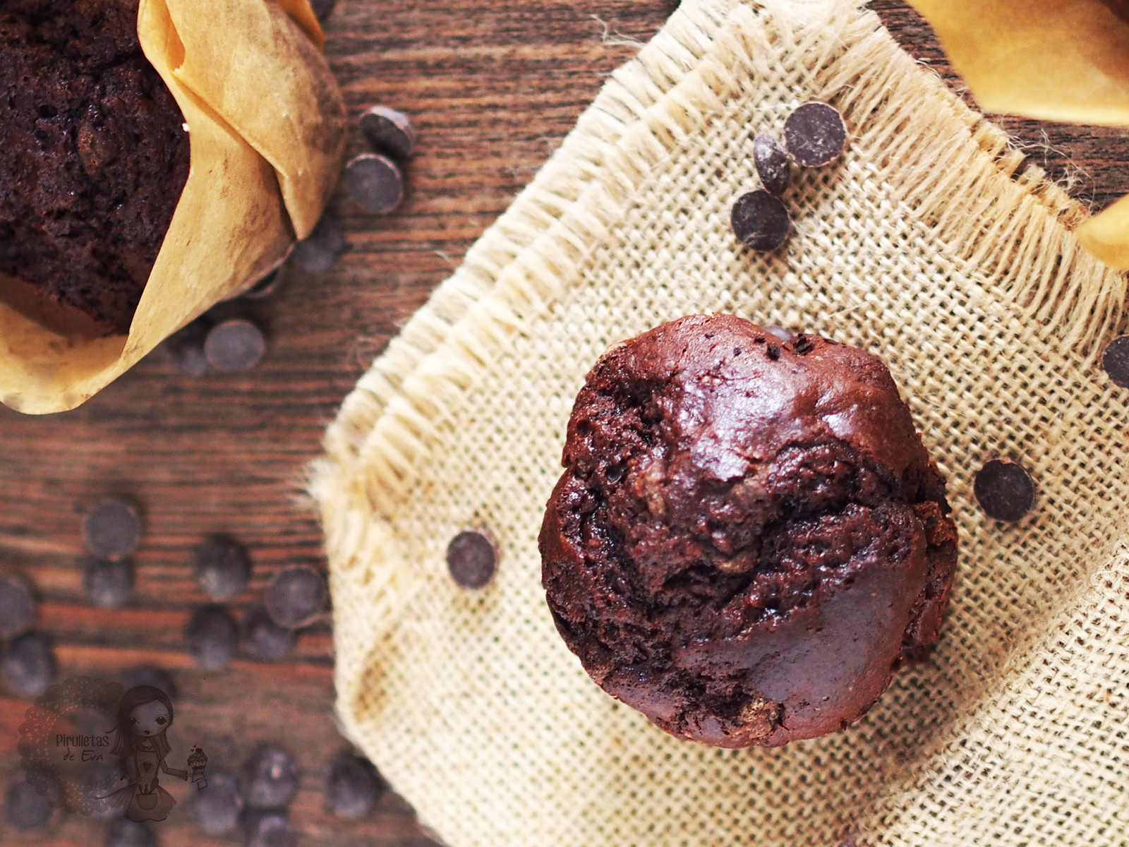 Pirulletas MUFFINS DE CHOCOLATE estilo Starbucks