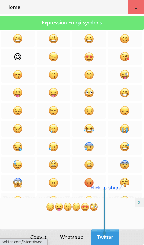How to Share 📱 Emojis Symbols On Twitter?