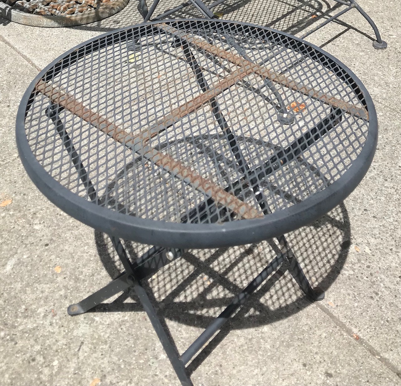 UHURU FURNITURE & COLLECTIBLES SOLD 29782 Wrought Iron Patio Set 54
