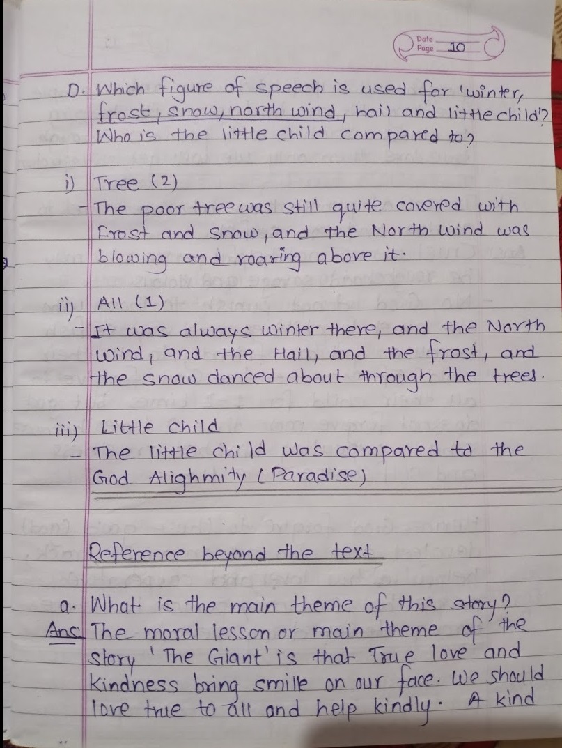 class 11 ka english question answer