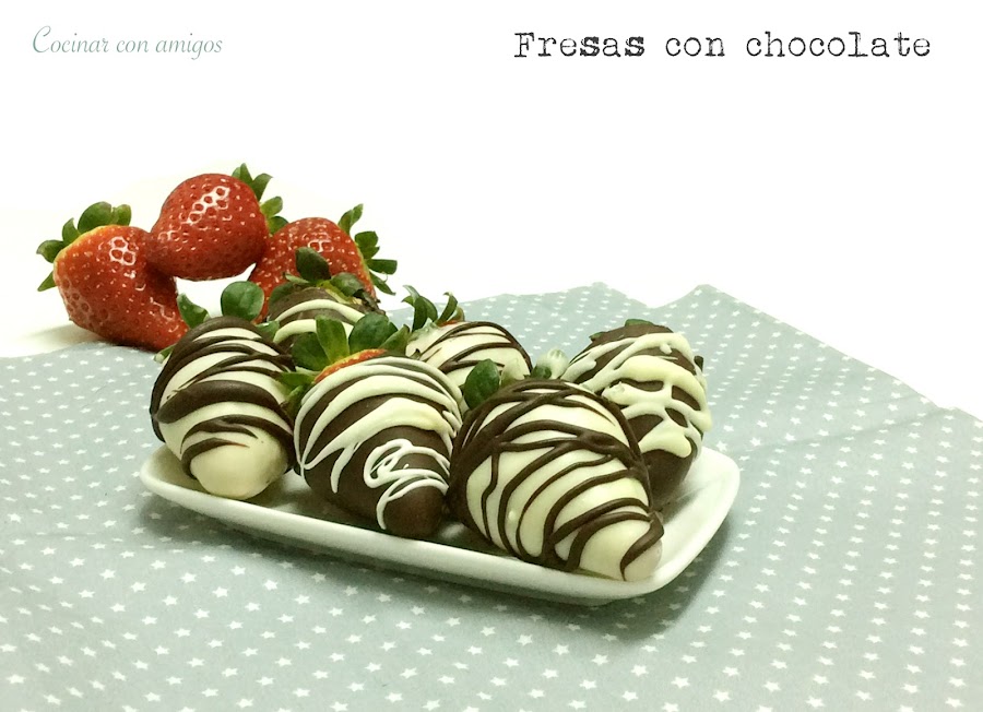 Fresas con chocolate
