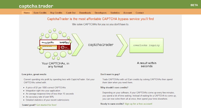 Cloud Blog Captcha Trader Earn Money Solving CAPTCHAs