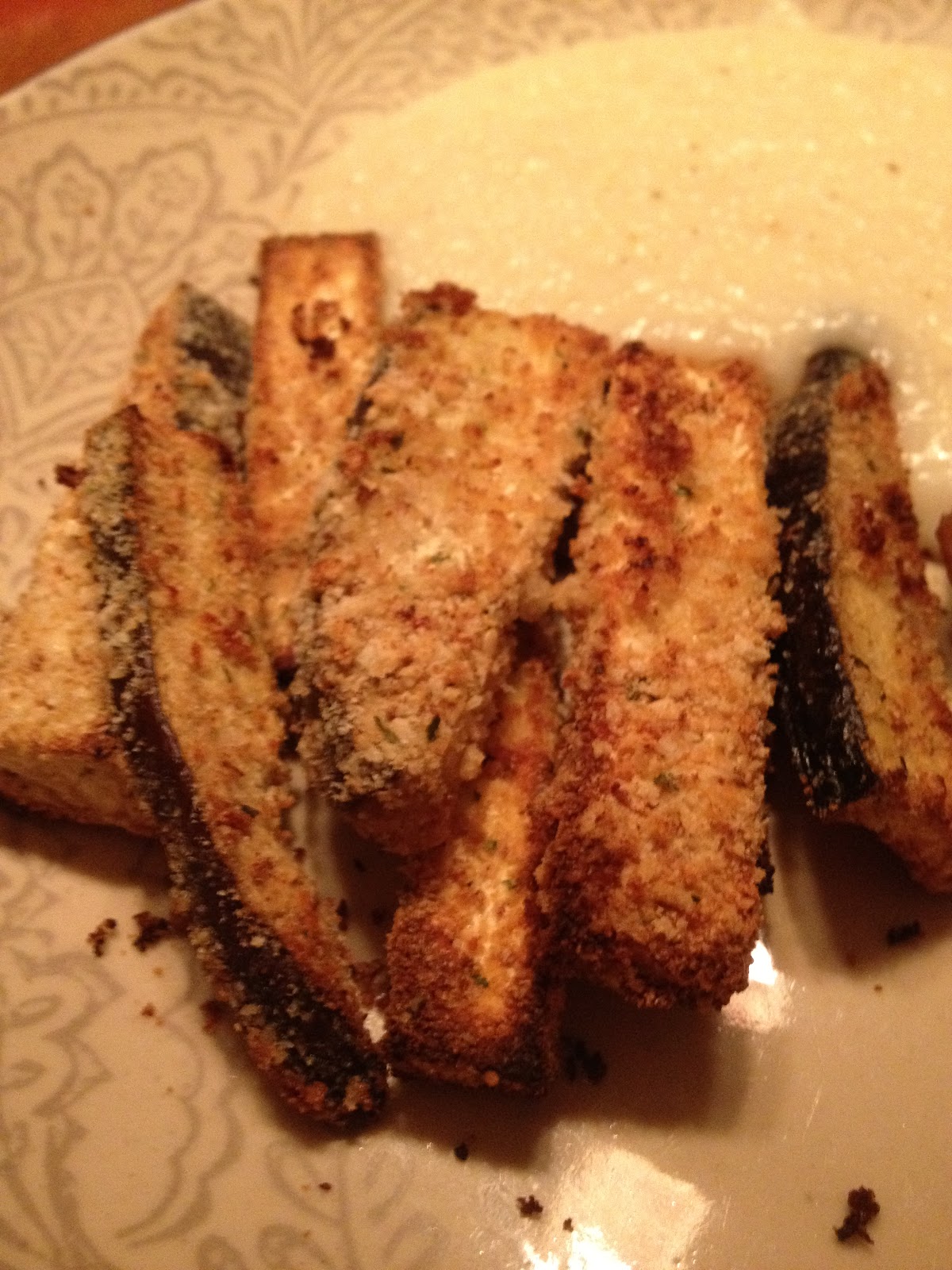 The Blue Eyed Chef Baked Eggplant Sticks