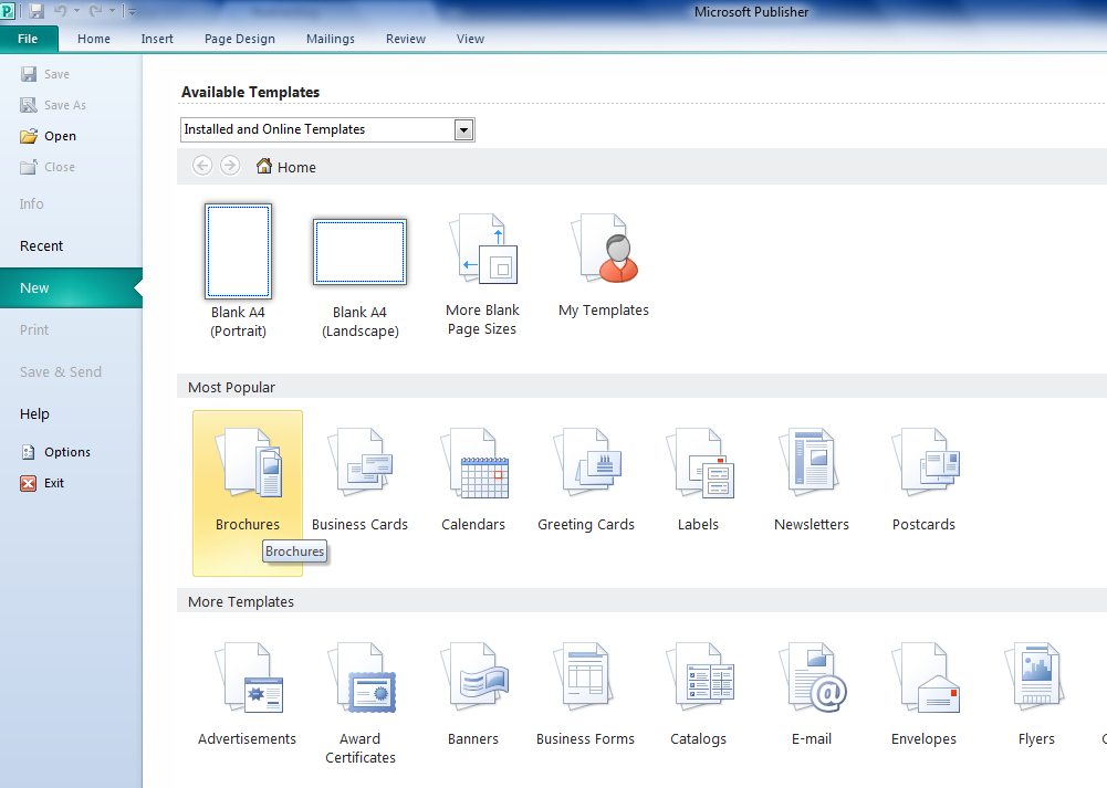 Jalan News Membuat Brosur Dengan Microsoft Office Publisher 2010 Membuat Brosur Dengan Microsoft Office