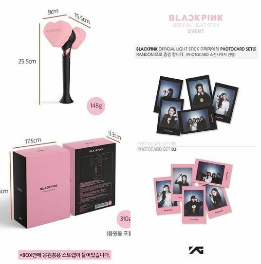 Blackpink Lightstick On Hands Get Free Photocard Set By Pre Order