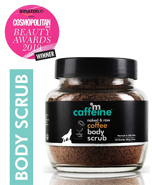 mCaffeine Naked & Raw Coffee Body Scrub,Caffeine, Coffee, Coconut