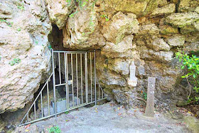 cave, statue, gate