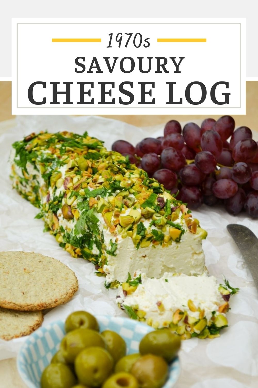 Savoury Cheese Log with Parsley & Pistachios Tinned Tomatoes