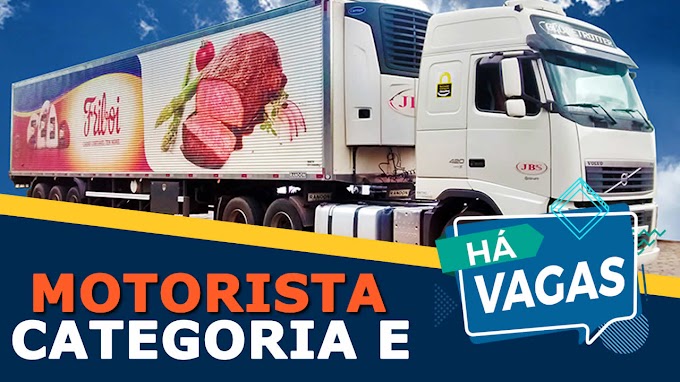 Transportadora JBS abre vagas para motorista carreteiro