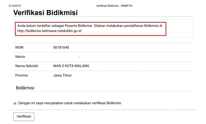 Permasalahan Nisn Siswa Madrasah Saat Pengajuan Bidikmisi Ke Snmptn Kami Madrasah
