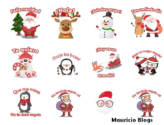 feliz navidad stickers whatsapp