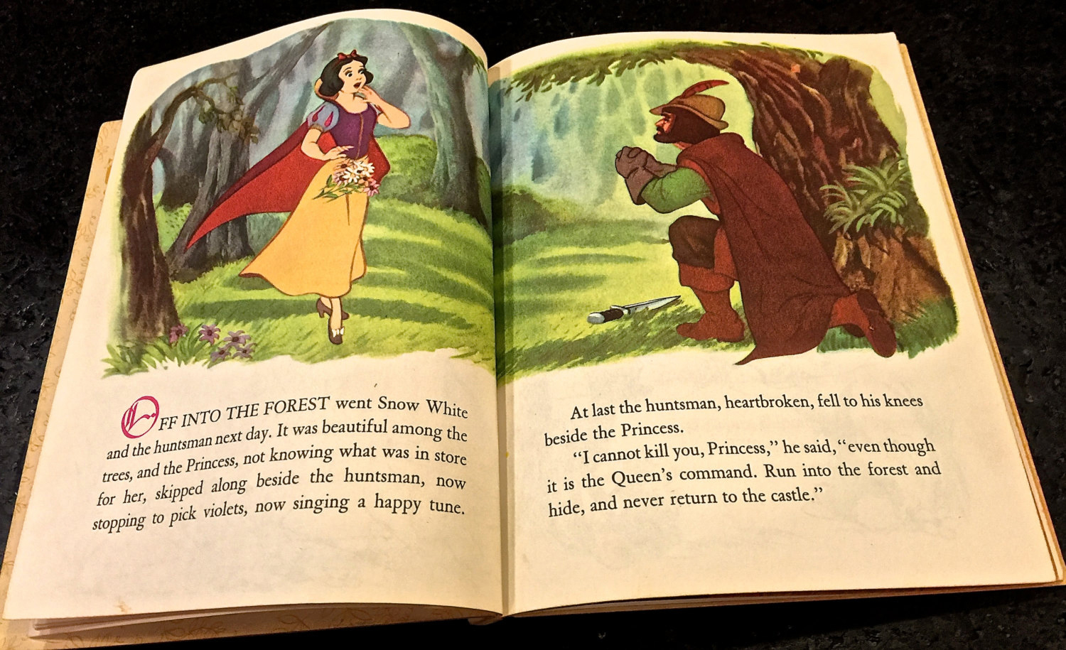 Filmic Light Snow White Archive Little Golden Book Original Artwork
