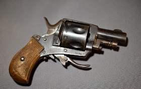 Antique folding trigger 32 Revolver Liege Belgium