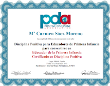 EDUCADORA CERTIFICADA DISCIPLINA POSITIVA PRIMERA INFANCIA