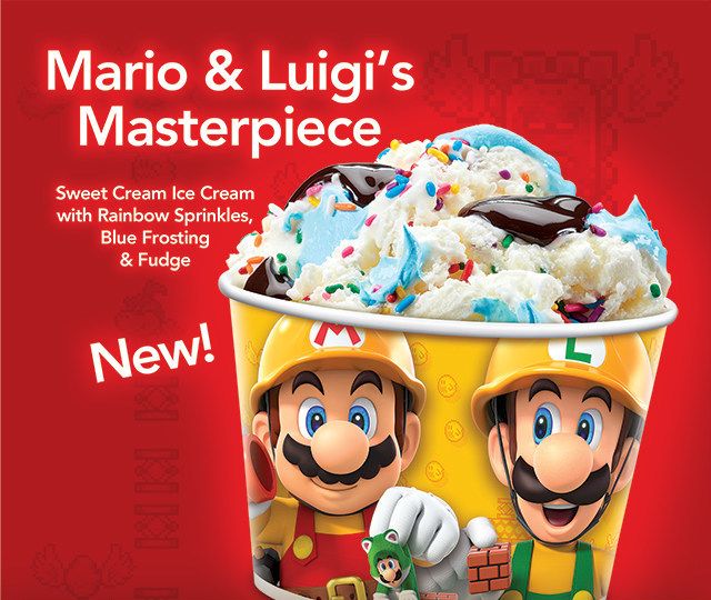 Cold Stone Puts Together New Super Mario-Themed Creation and Ice Cream Cake