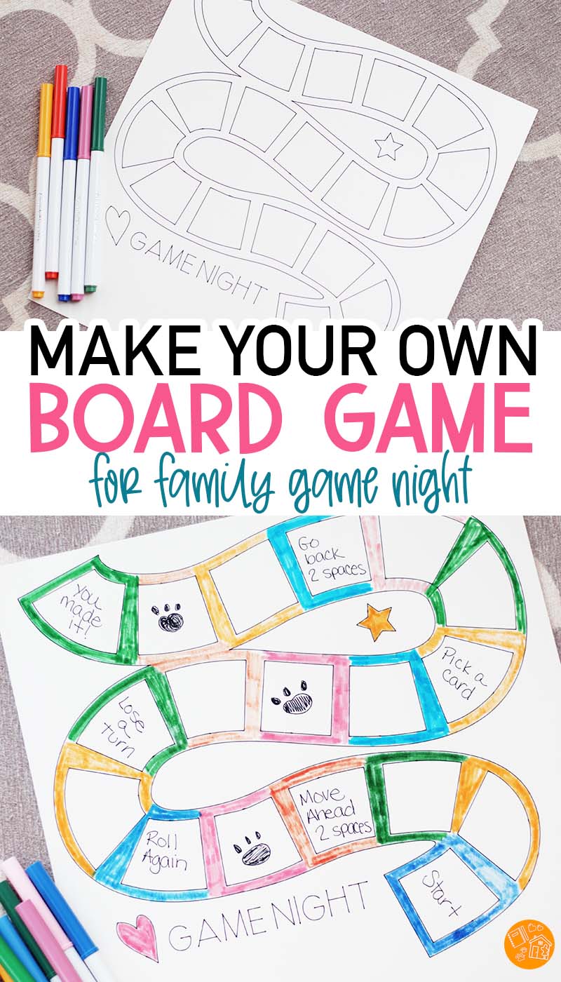 Make your Own Board Game for Kids - Call Me Grandma