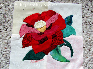 appliqued state flower alabama