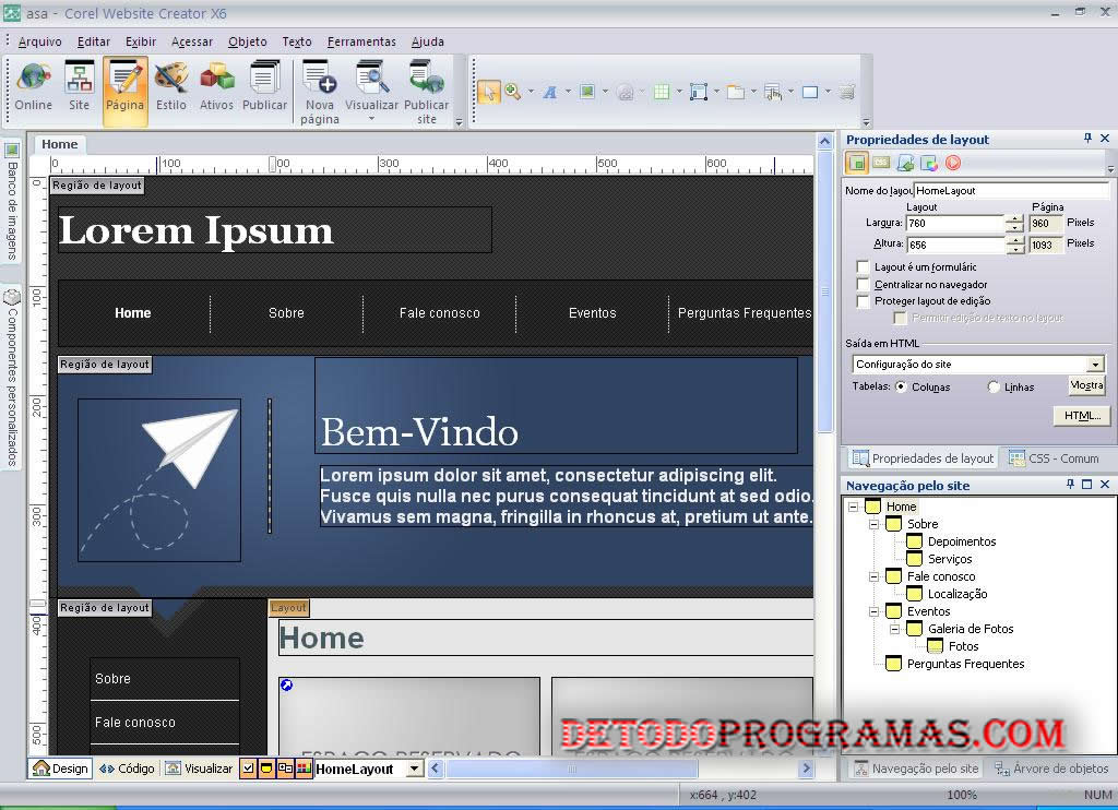 Corel Website Creator X6 v12.50, ML Español Crea Sitios Web