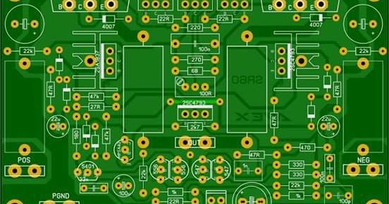 Populer 13 Pcb Driver Power Amp Namec Simple Dan Minimalis, Skema Pcb