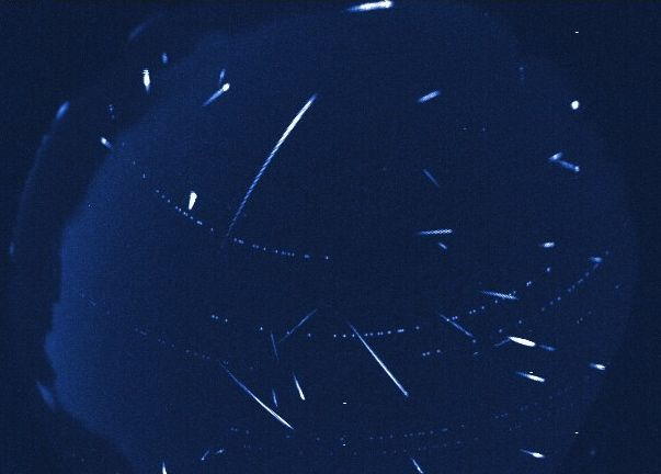 Chuva de meteoros Liridas registrada pela NASA