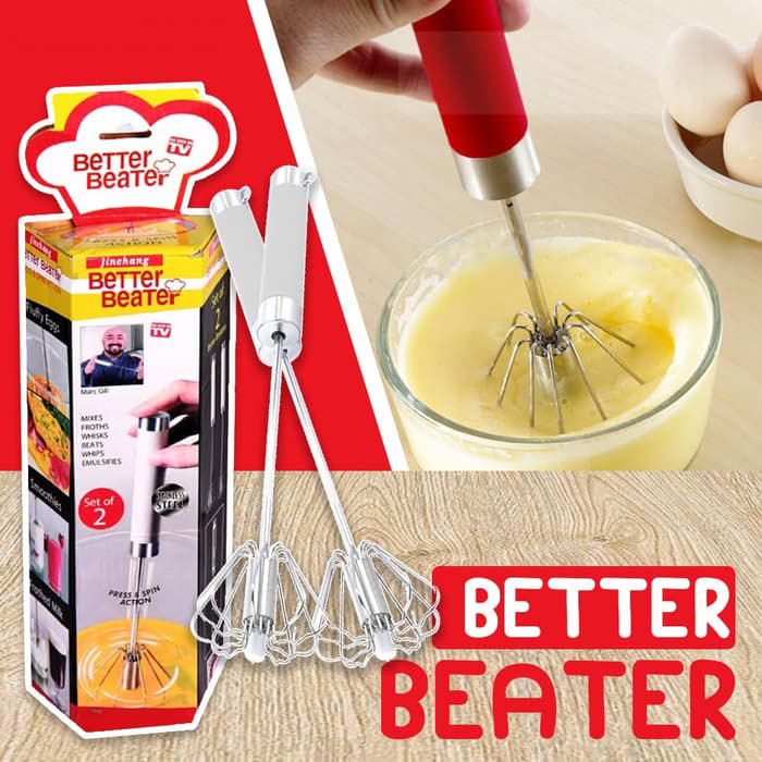 Better Beater 2 Pcs Hand Mixer Manual Puserba Pusat Serba Ada Indonesia