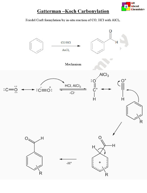 Gatterman –Koch Carbonylation