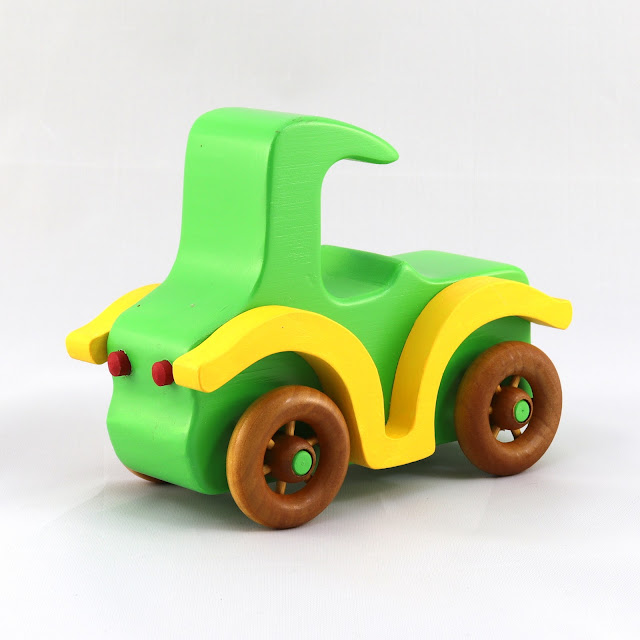 Handmade Wood Toy Car, An Old Fashioned Style Coupe from the Bad Bob's Custom Motors Series