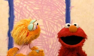 Elmo wants to interview Zoe but she asks him to interview with Rocco. Sesame Street Elmo's World Friends Interview