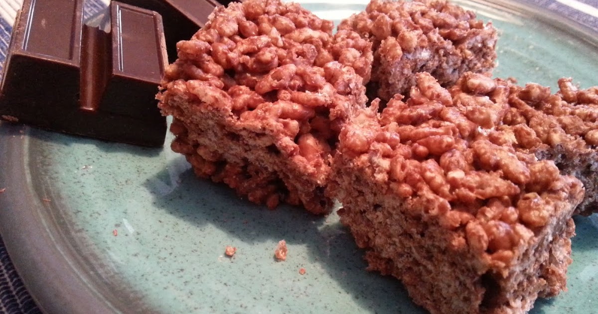 La végé du quartier ouvrier Carrés de Rice Krispies au beurre d’arachide et au chocolat