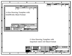 Drawing Template and Sheet Format - 2D AUTOCAD 3D SOLIDWORKS