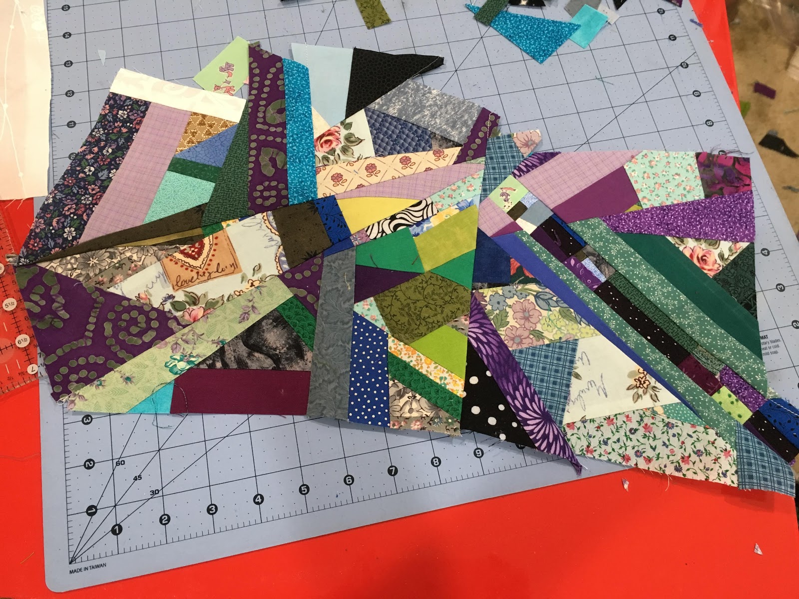 QuiltQuest YouTube Improv Crumb Quilting Adventure 5