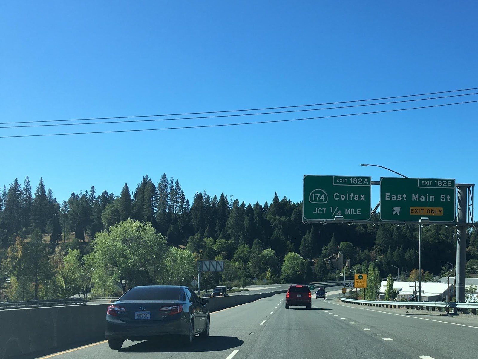 California State Route 20; from I80 in Emigrant Gap west to CA 174