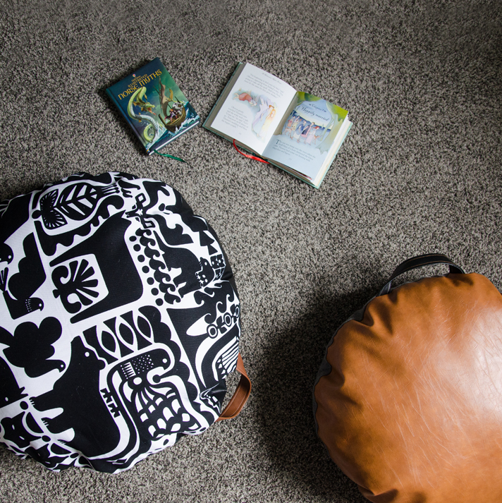 How to Sew a Floor Pillow with no pattern Sisters, What!