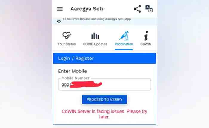 Website 'CoWIN Crashed,' Complain Many As Vaccine Registration For 18+ Begins, New Delhi, News, Health, Health and Fitness, Technology, Website, National