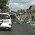 Caminhão carregado de cerveja tomba em Mossoró