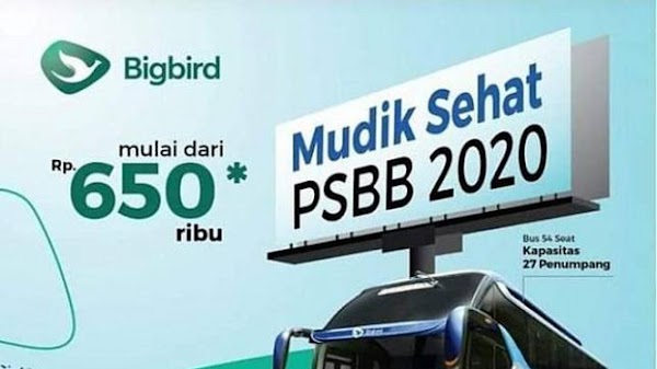 Viral Poster Mudik Sehat PSBB 2020, Polisi Panggil Pihak Blue Bird