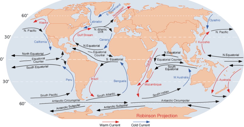 Dunya Haritalari Okyanus Akintilari Haritasi Dunya