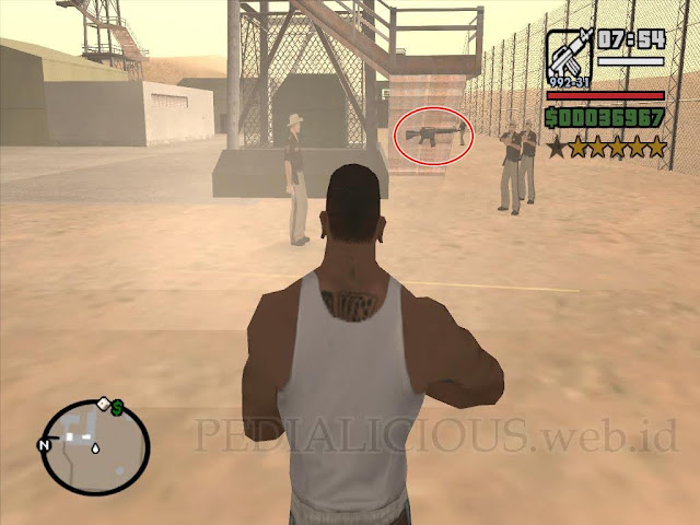 3. Area 69, Bone County Lokasi M4 GTA SA