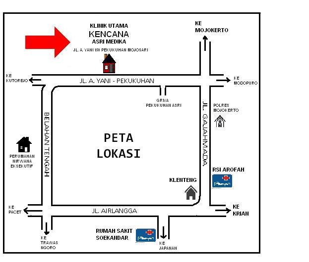 Peta Klinik Utama Kencana