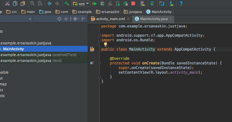 Android Programlama Günlüğüm: Android Studio içinde MainActivity.java ...